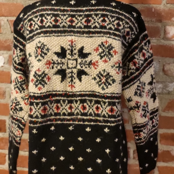 Jones New York Sport handknit large wool and acrylic sweater - Picture 3 of 6